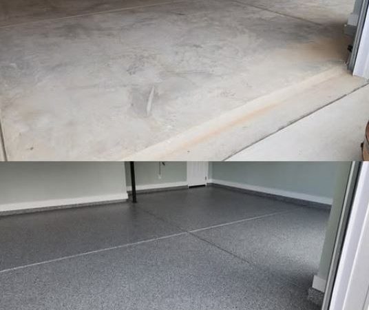 epoxy floors before and after